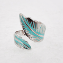 Bague Feuille Turquoise