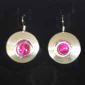Boucles d'oreilles Itra roses