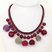 Collier Crochet rouge