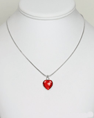 Collier Coeur Rouge Passion